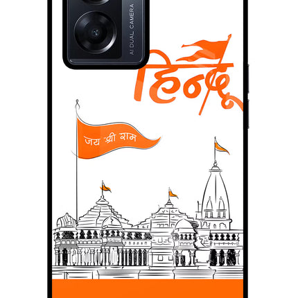 Jai Shree Ram Hindu Oppo K10 5G Glass Case Back Cover by Casekaro