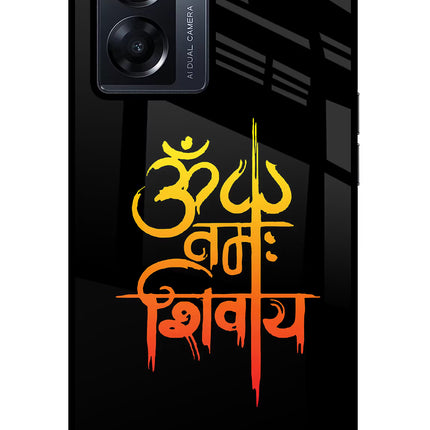 Om Namah Shivay Oppo K10 5G Glass Case Back Cover by Casekaro