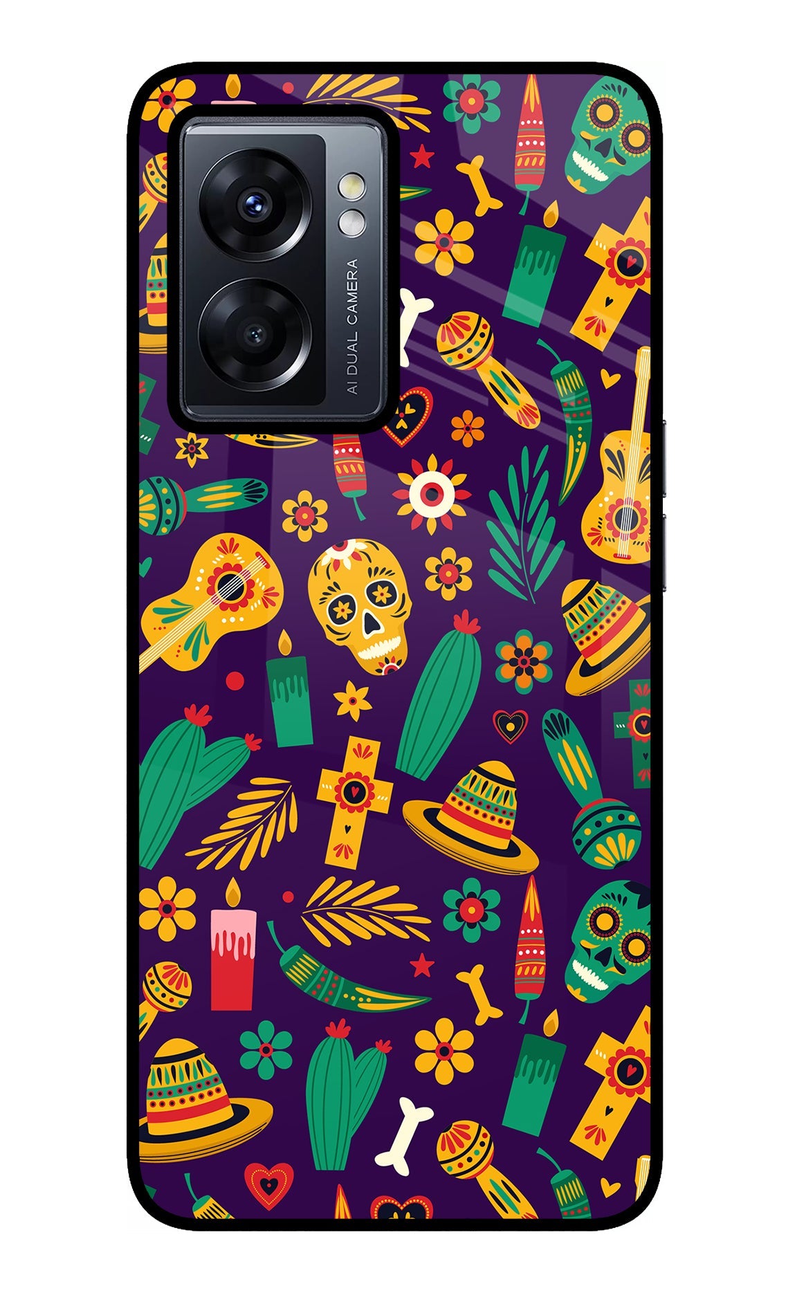 Mexican Artwork Oppo K10 5G Glass Case