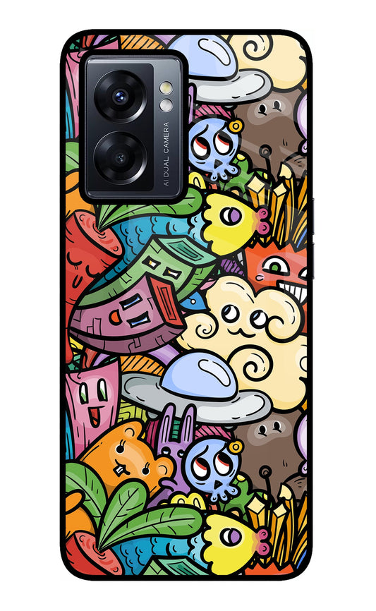 Veggie Doodle Oppo K10 5G Glass Case