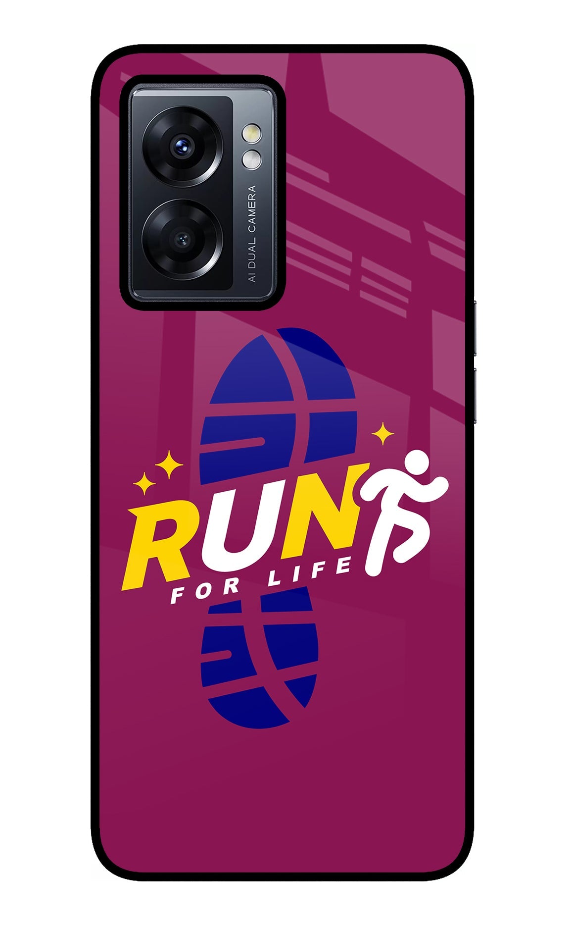 Run for Life Oppo K10 5G Back Cover