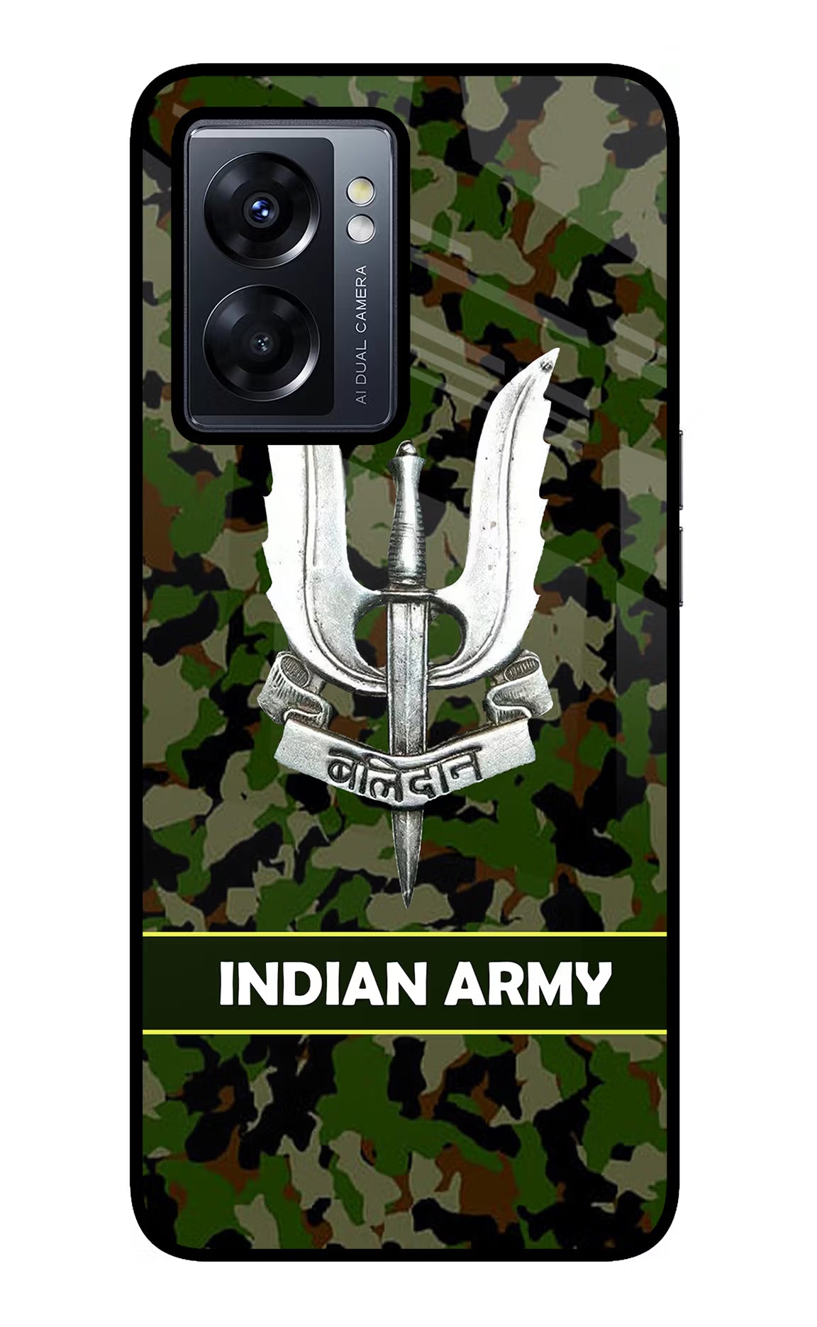 Balidan Indian Logo Oppo K10 5G Glass Case Back Cover by Casekaro