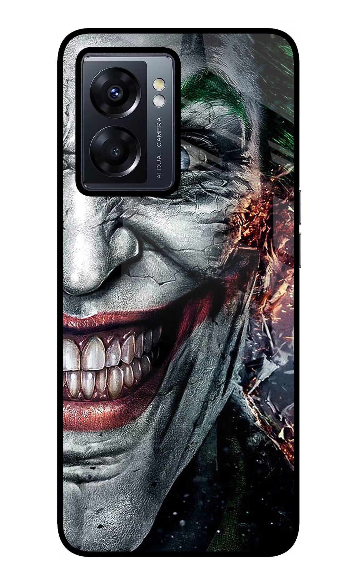 Joker Cam Oppo K10 5G Glass Case Back Cover by Casekaro