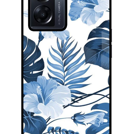 Fabric Art Oppo K10 5G Glass Case Back Cover by Casekaro