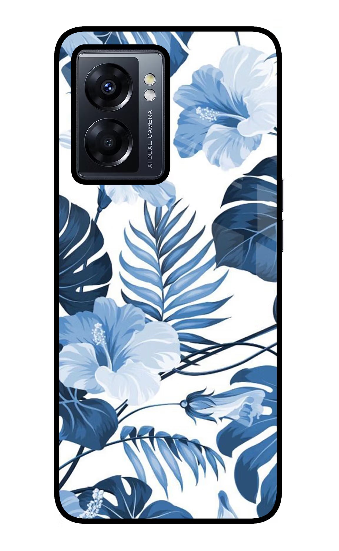 Fabric Art Oppo K10 5G Glass Case Back Cover by Casekaro