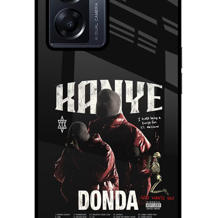 Donda Kanye West Oppo K10 5G Glass Case Back Cover by Casekaro