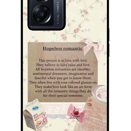 Hopeless Romantic Oppo K10 5G Glass Case Back Cover by Casekaro