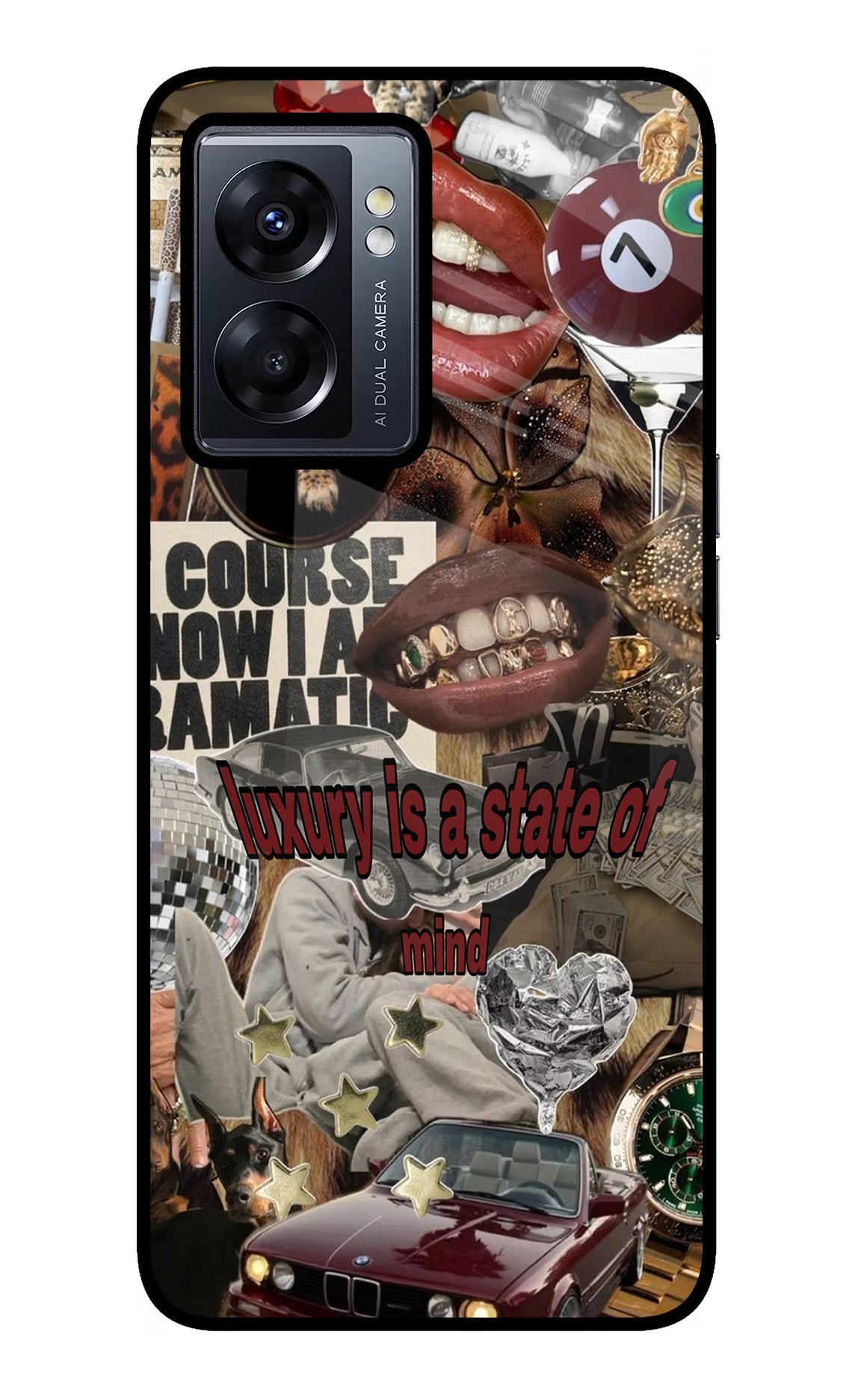 Luxury Oppo K10 5G Glass Case Back Cover by Casekaro