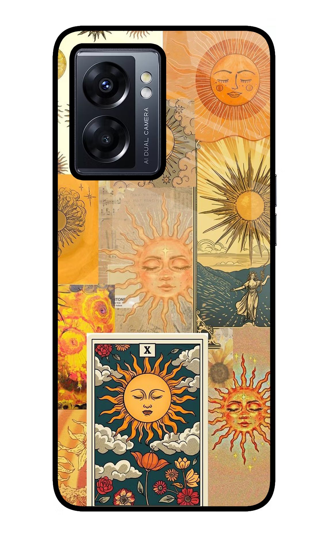 Sun Oppo K10 5G Glass Case Back Cover by Casekaro