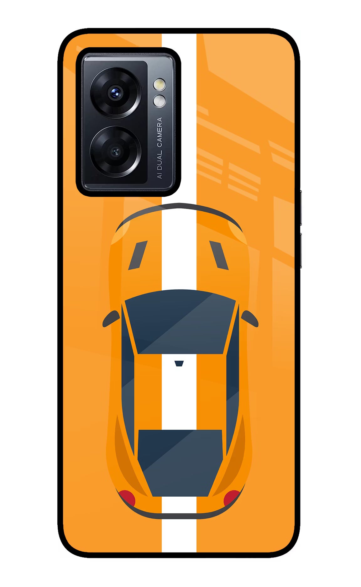 Highway Pursuit Oppo K10 5G Glass Case Back Cover by Casekaro