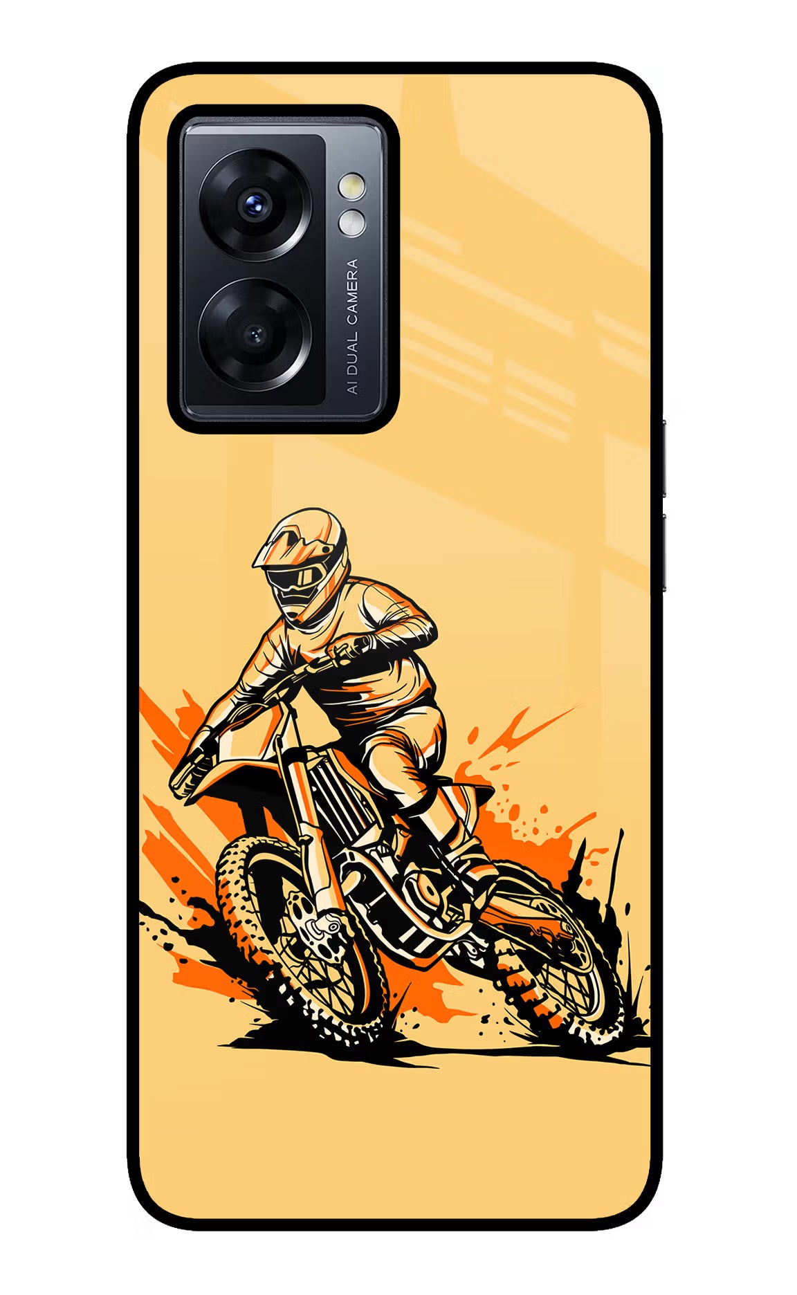 Off-Road Fury Oppo K10 5G Glass Case Back Cover by Casekaro