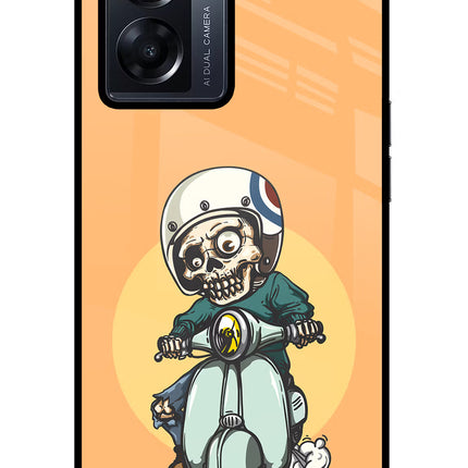 Undead Biker Oppo K10 5G Glass Case Back Cover by Casekaro