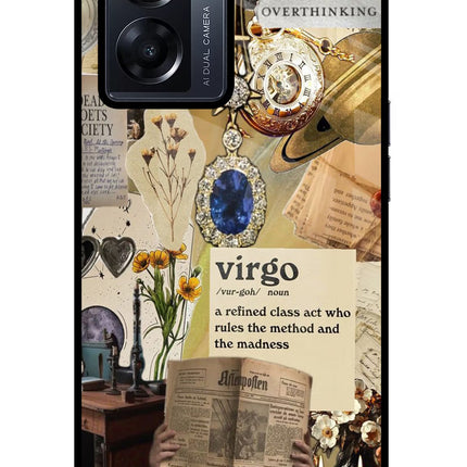 Virgo Zodiac Oppo K10 5G Glass Case Back Cover by Casekaro