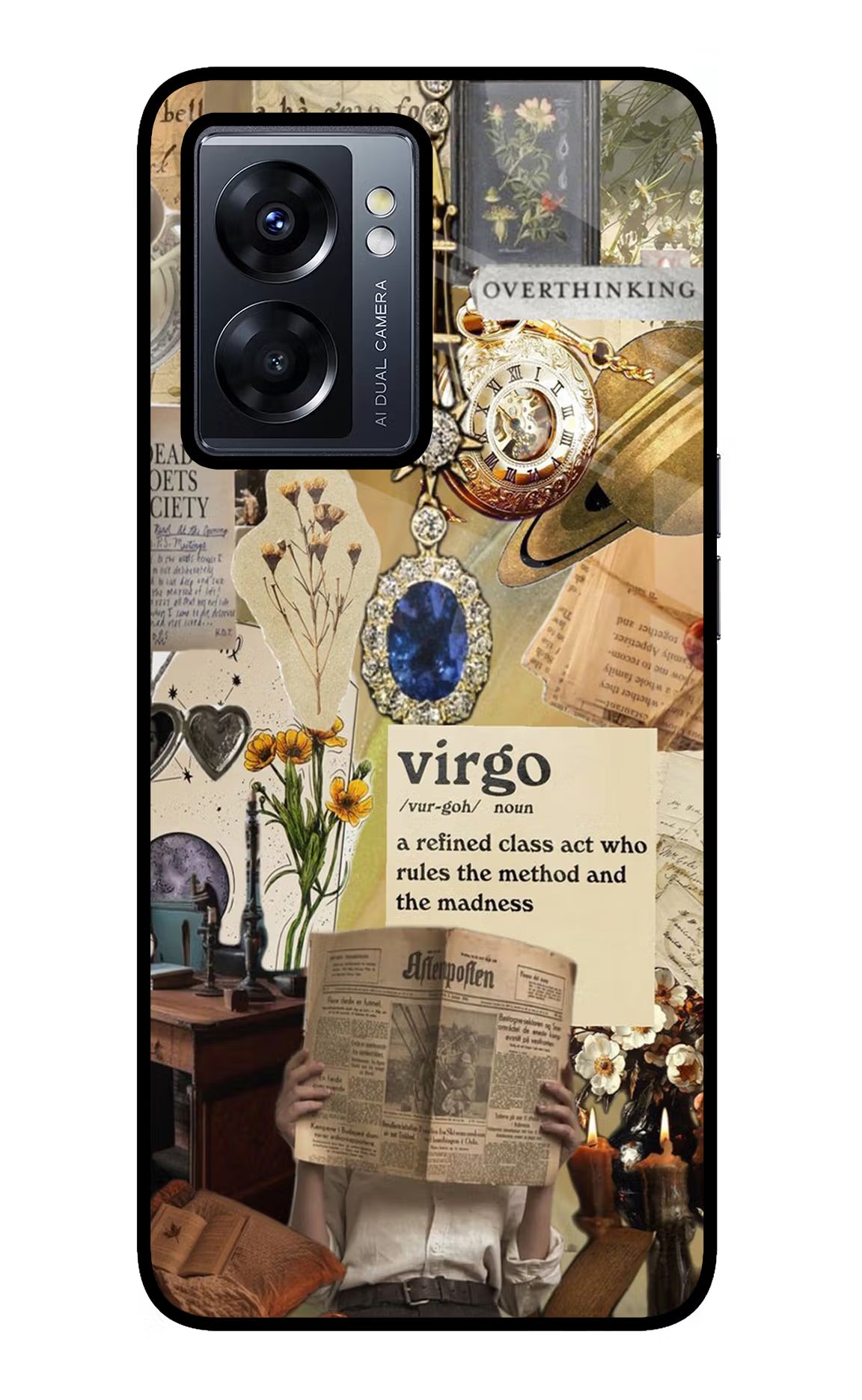 Virgo Zodiac Oppo K10 5G Glass Case Back Cover by Casekaro