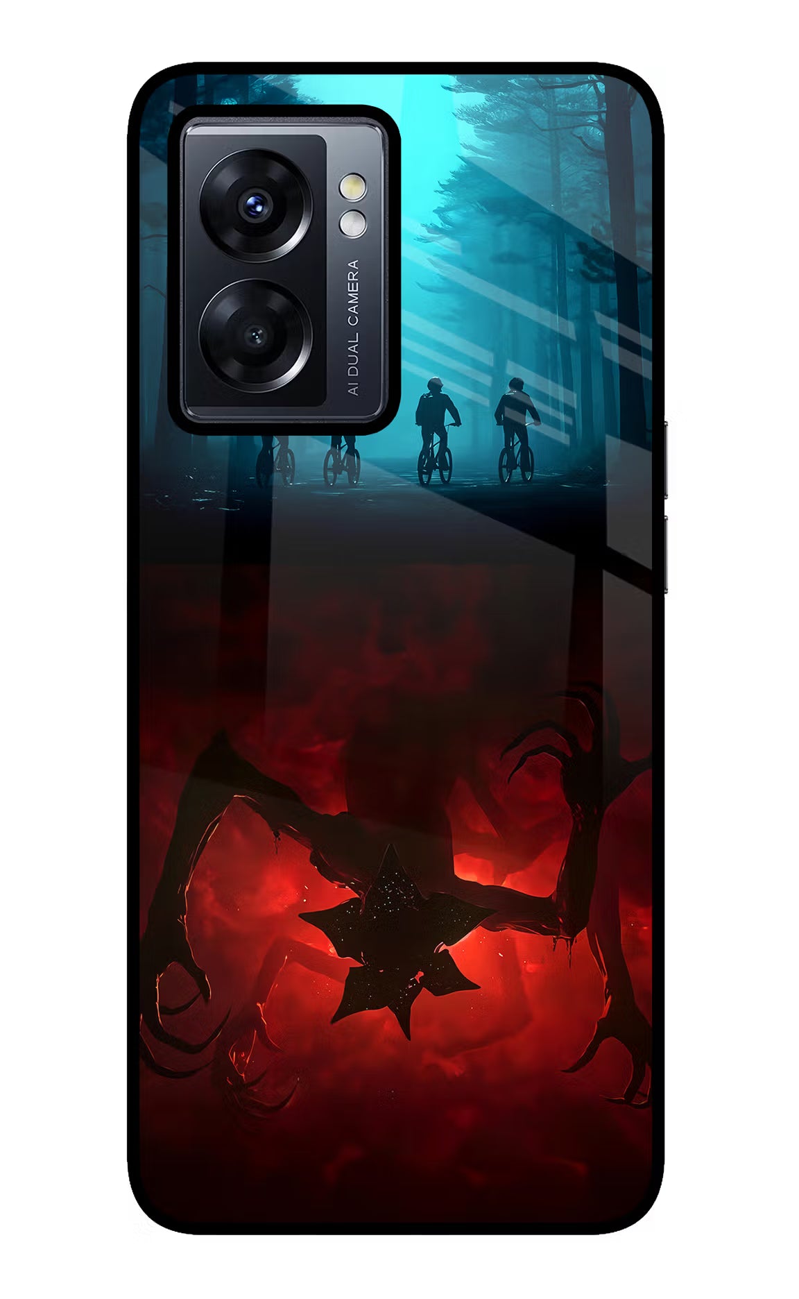 Ordinary Things Downside Up Oppo K10 5G Glass Case Back Cover by Casekaro