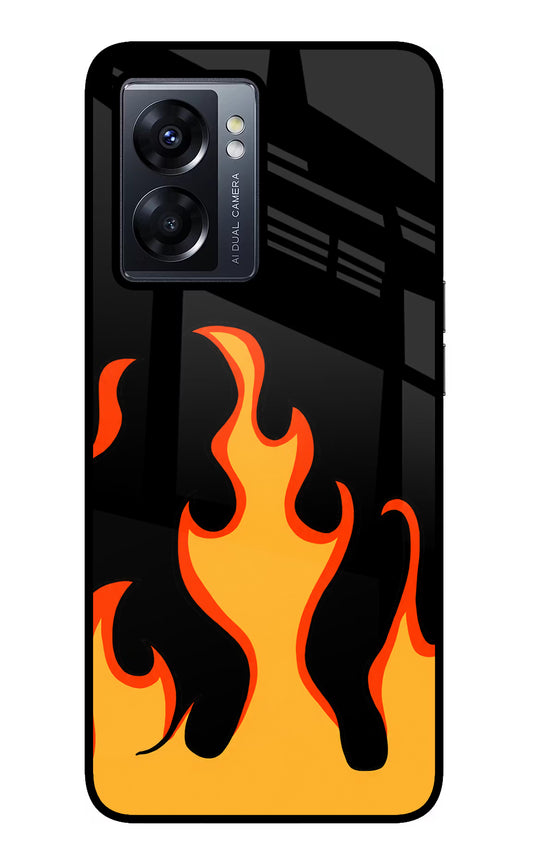 Fired Up – Black Oppo K10 5G Glass Case