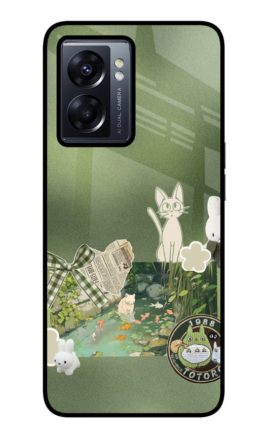 Aesthetic anime Oppo K10 5G Glass Case