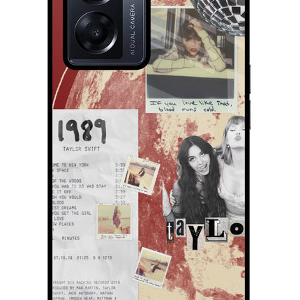Taylor Swift Oppo K10 5G Glass Case Back Cover by Casekaro