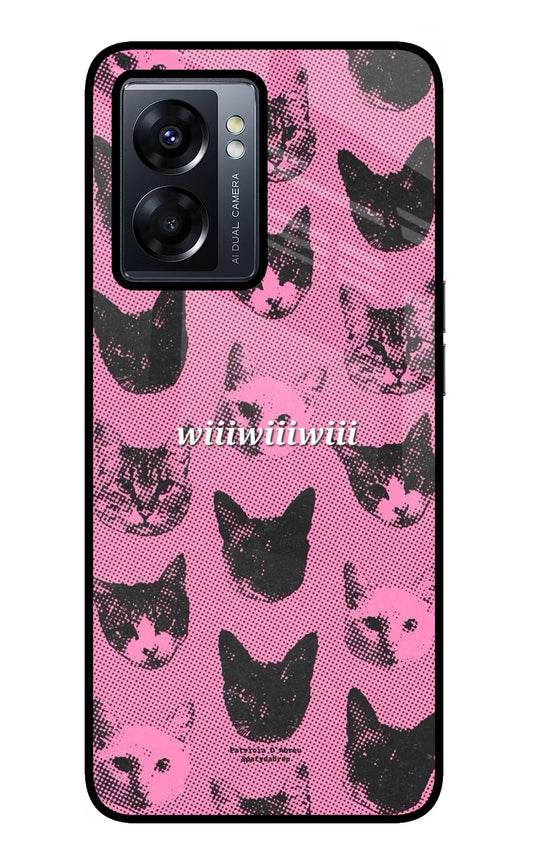 Pink Cats Oppo K10 5G Glass Case