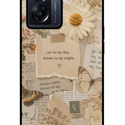 Vintage case Oppo K10 5G Glass Case Back Cover by Casekaro