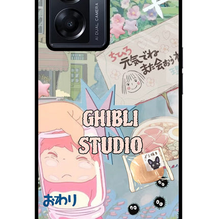 Studio Ghibli Oppo K10 5G Glass Case Back Cover by Casekaro