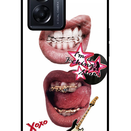 Rockstar Oppo K10 5G Glass Case Back Cover by Casekaro