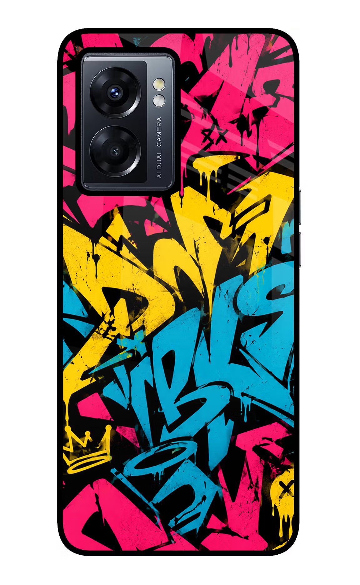 Graffiti Vibe Oppo K10 5G Glass Case