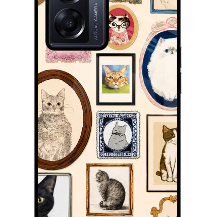 Mirror Cats Oppo K10 5G Glass Case Back Cover by Casekaro
