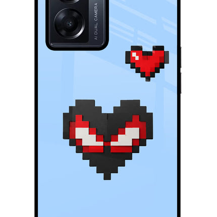 Peter Heart Oppo K10 5G Glass Case Back Cover by Casekaro