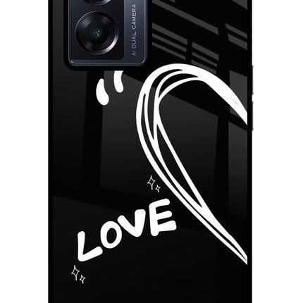 Love Line Oppo K10 5G Glass Case Back Cover by Casekaro