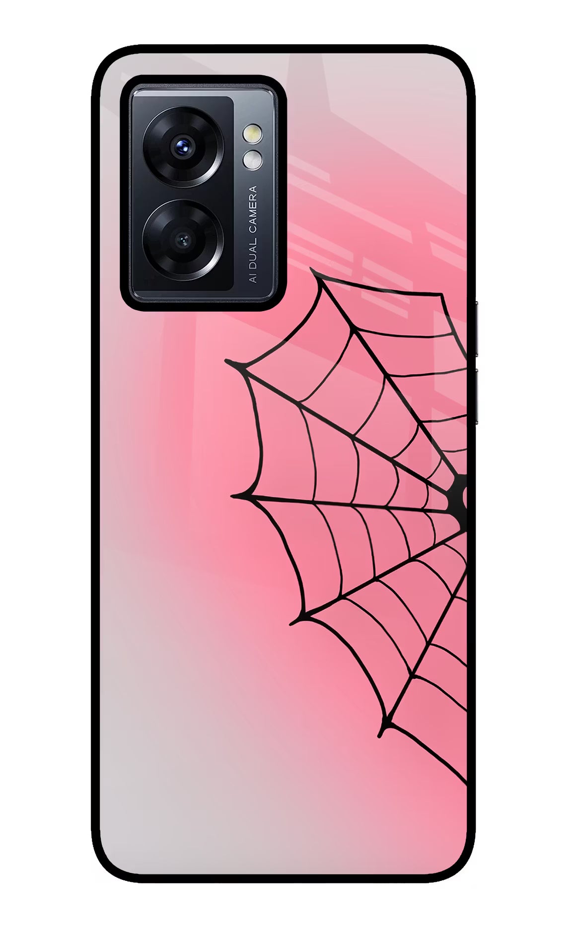 Pink Web Oppo K10 5G Glass Case