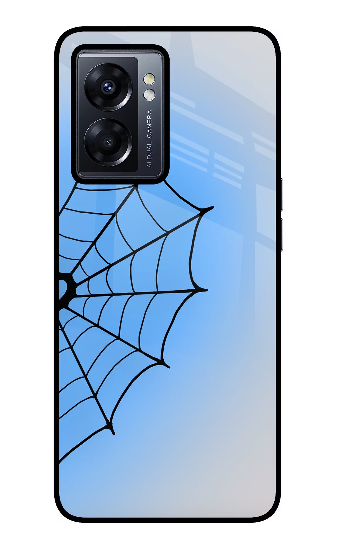 Blue Web Oppo K10 5G Glass Case