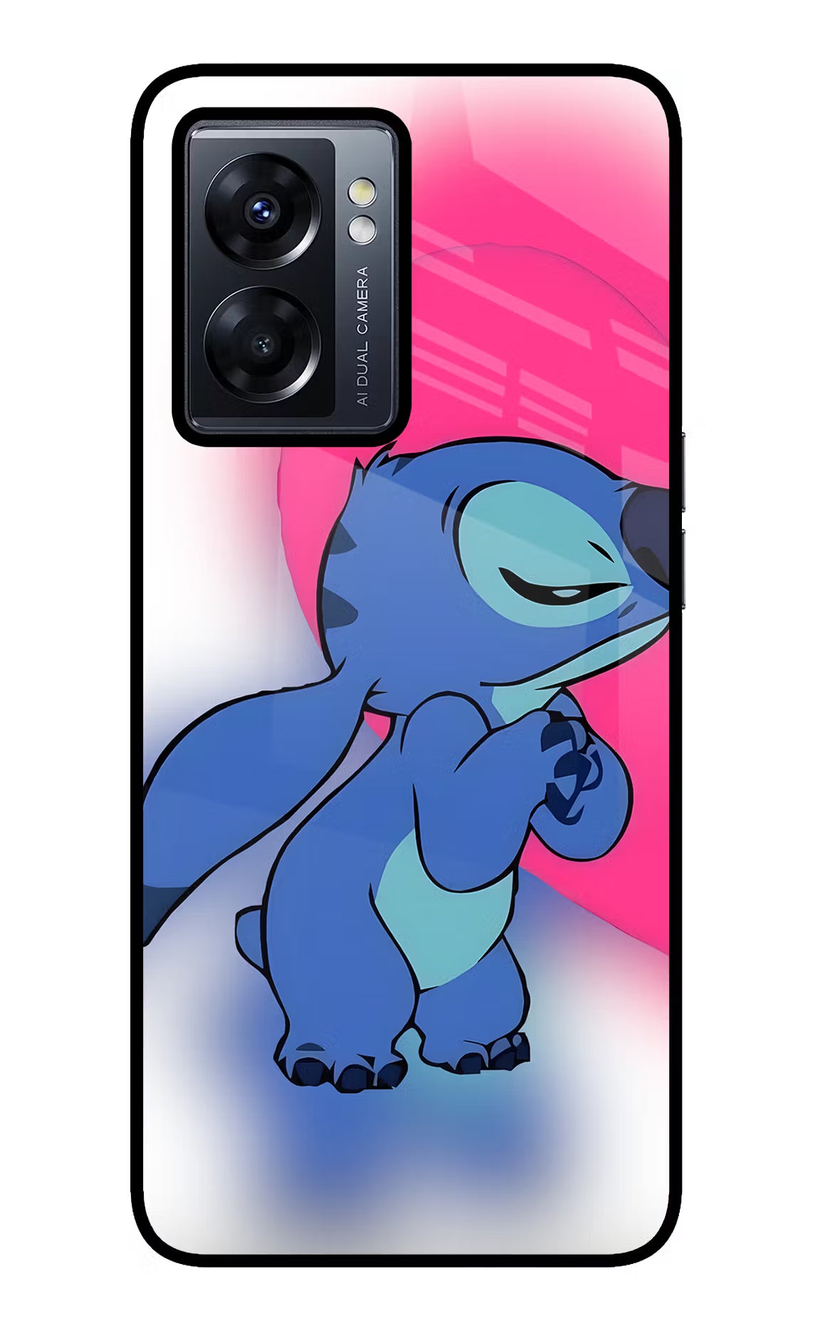Stitch Hug Oppo K10 5G Glass Case