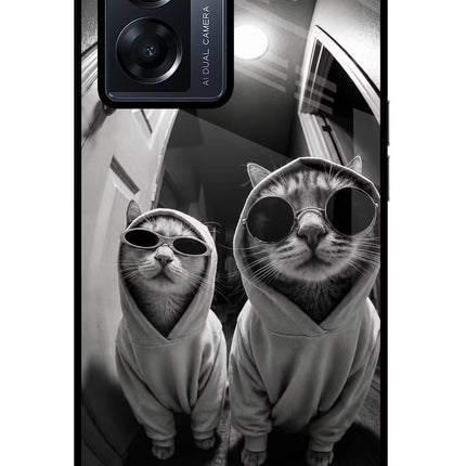 Hood Cats Oppo K10 5G Glass Case Back Cover by Casekaro