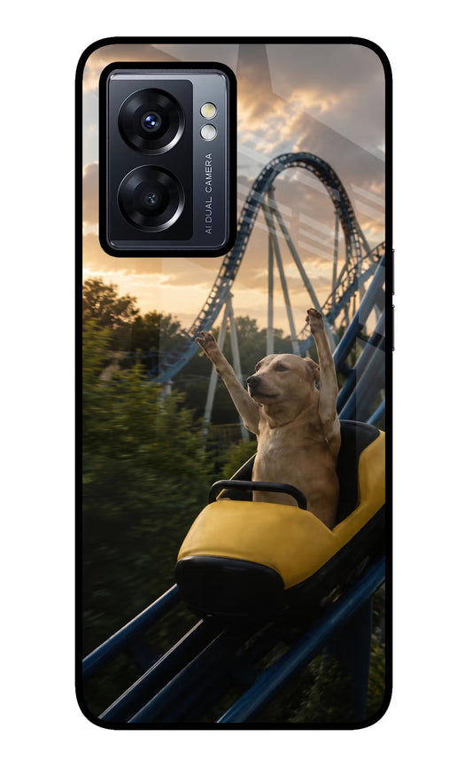 Rollercoaster Dog Oppo K10 5G Glass Case