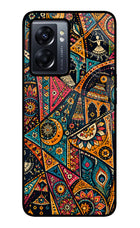 Folk Print Oppo K10 5G Glass Case