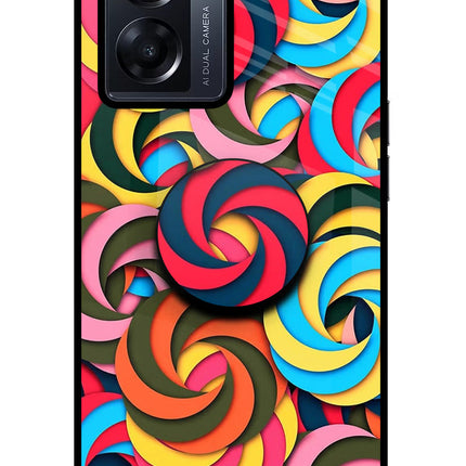 Spiral Pattern Oppo K10 5G Pop Case by Casekaro