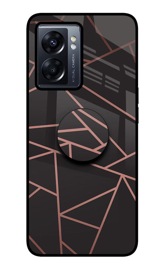 Geometric Pattern Oppo K10 5G Glass Case