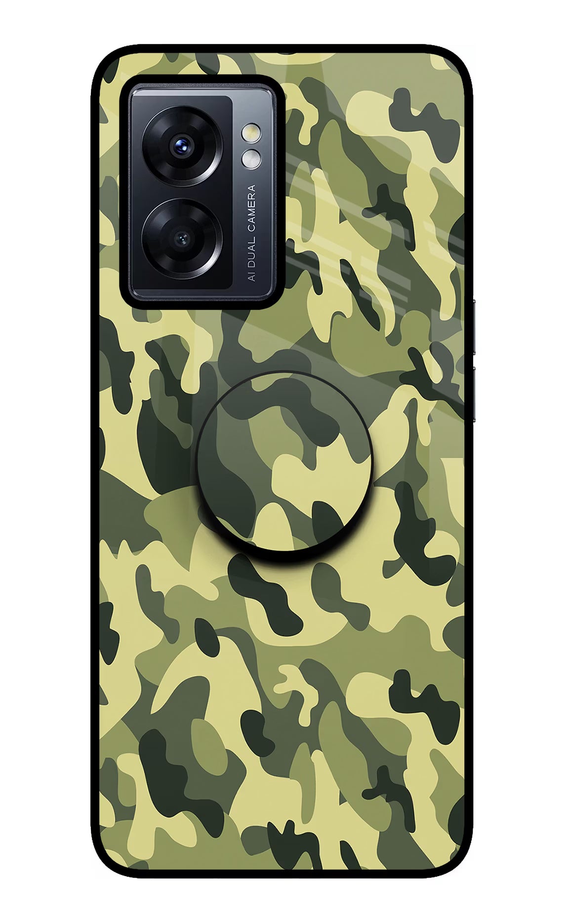 Camouflage Oppo K10 5G Pop Case by Casekaro