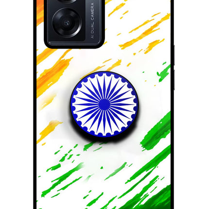 Indian Flag Ashoka Chakra Oppo K10 5G Pop Case by Casekaro