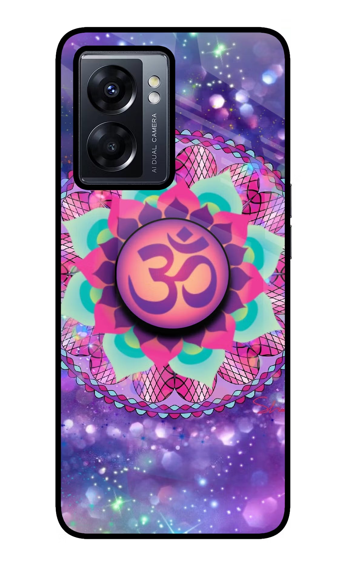 Om Purple Oppo K10 5G Pop Case by Casekaro