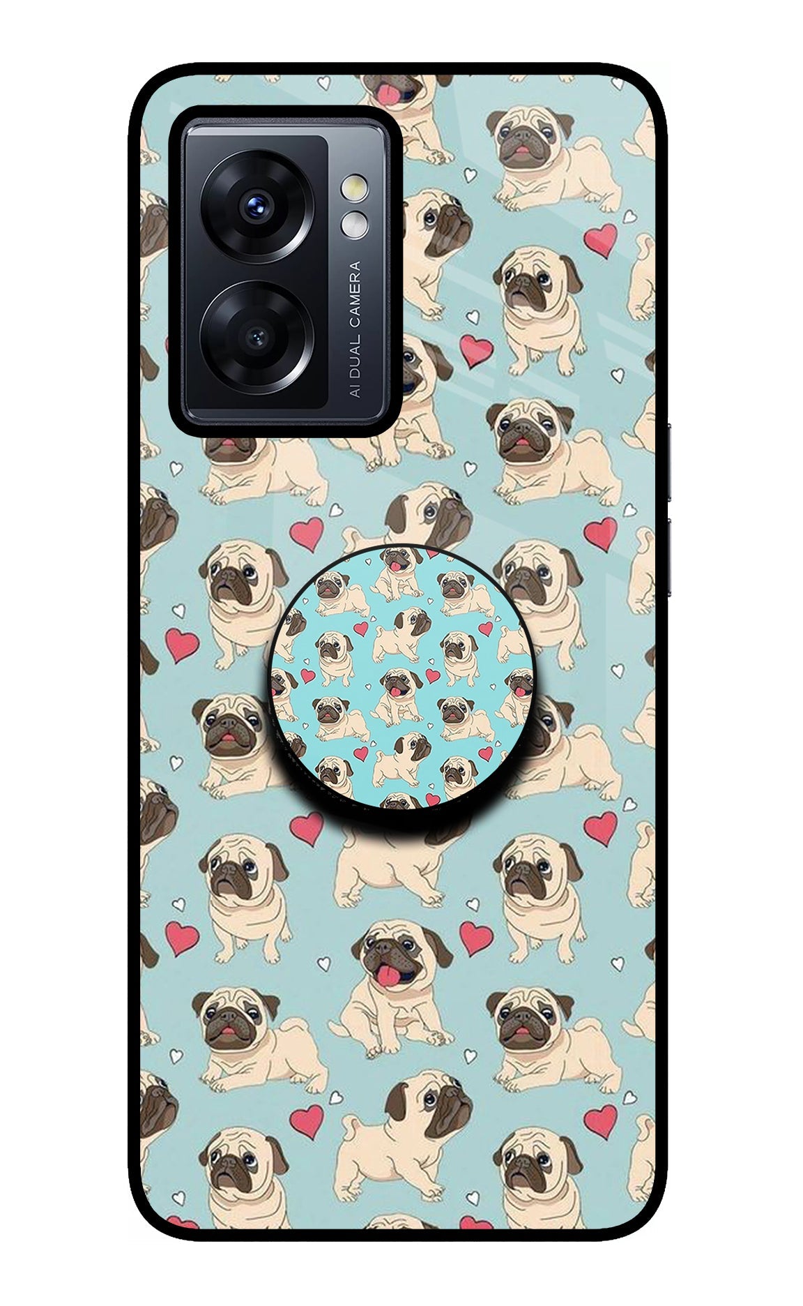 Pug Dog Oppo K10 5G Pop Case