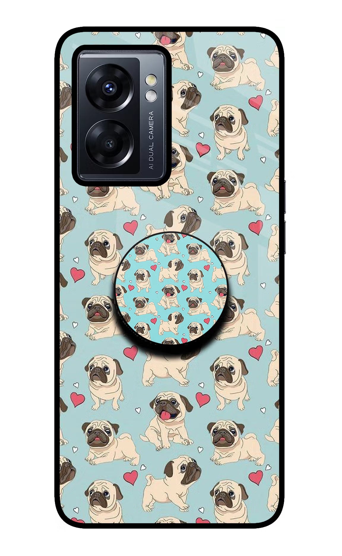 Pug Dog Oppo K10 5G Pop Case by Casekaro