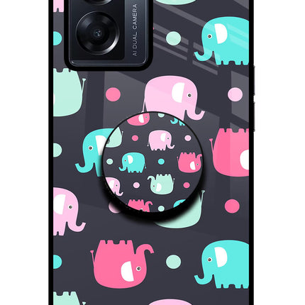 Baby Elephants Oppo K10 5G Pop Case by Casekaro