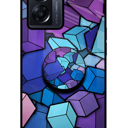 Cubic Abstract Oppo K10 5G Pop Case by Casekaro