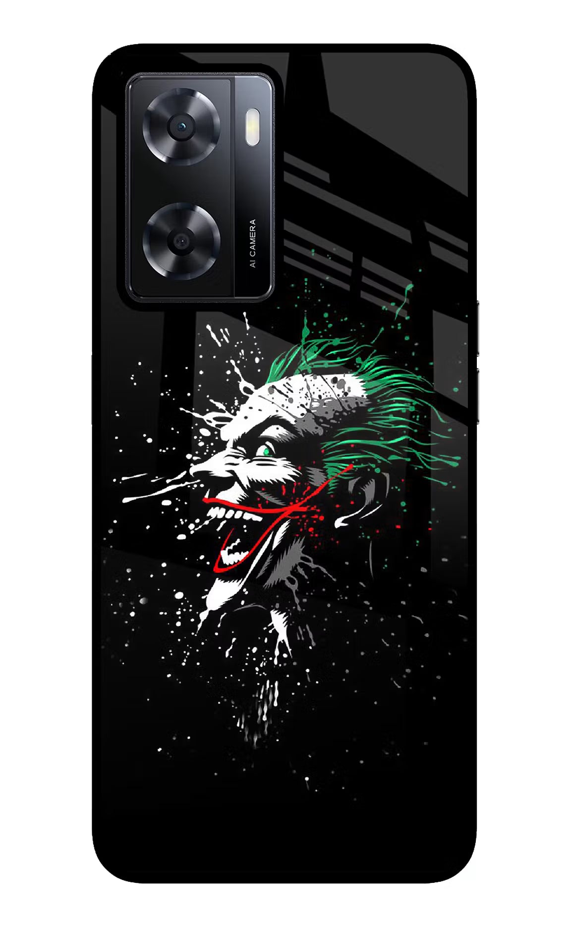 Joker Oppo A57 2022 Glass Case Back Cover by Casekaro