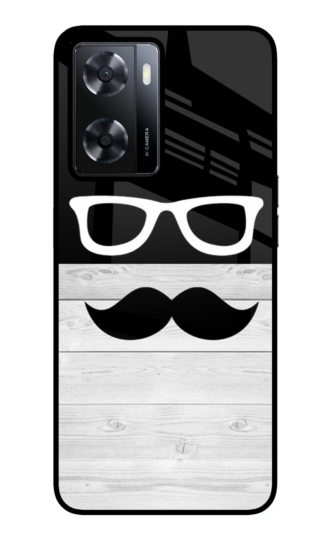 Mustache Oppo A57 2022 Glass Case