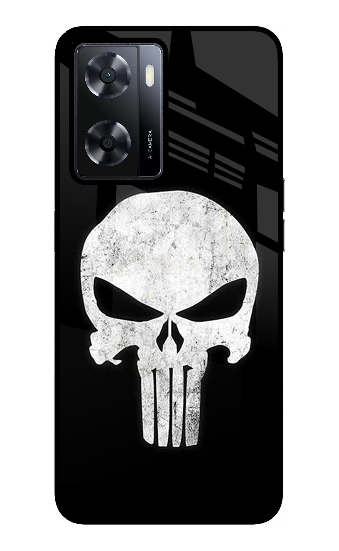 Punisher Skull Oppo A57 2022 Glass Case