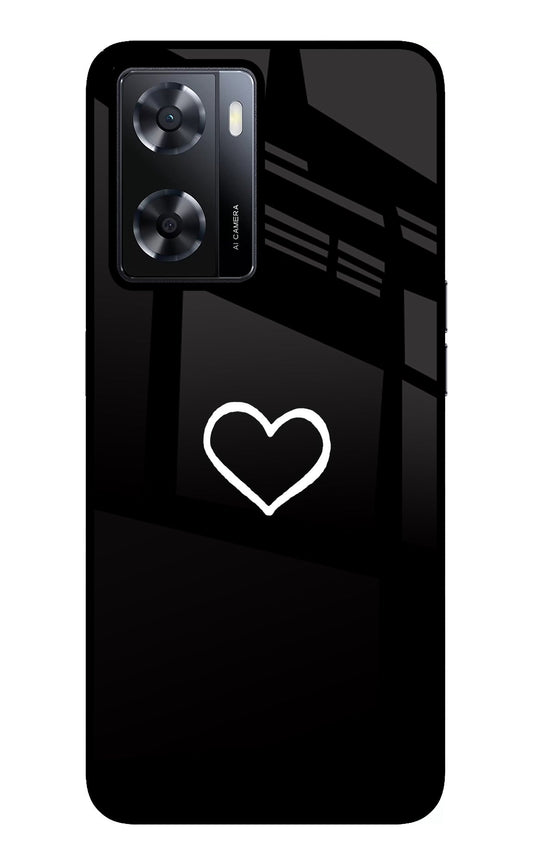 Heart Oppo A57 2022 Glass Case