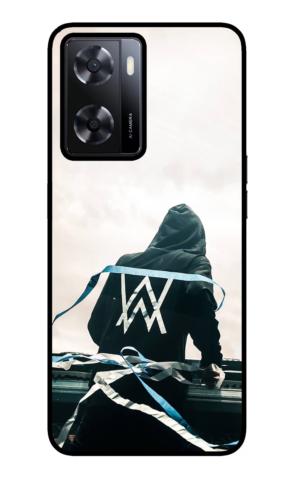 Alan Walker Oppo A57 2022 Glass Case Back Cover by Casekaro